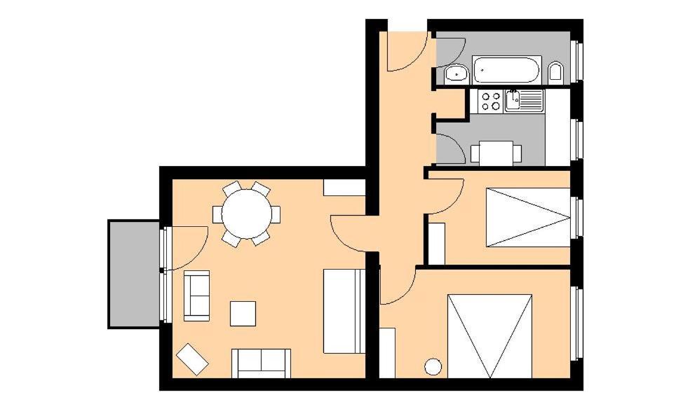 M M Central Vintage Family, Handwerker Und Monteure Apartments برلين الغرفة الصورة